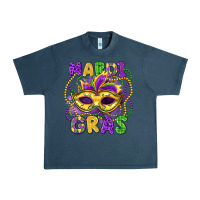 Midnight Navy mardi gras mask Urban Heavy Tee - LillyAllenDesigns