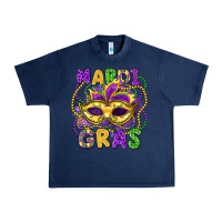 Navy mardi gras mask Urban Heavy Tee - LillyAllenDesigns