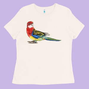 Rosella Bird Ladies Tee Designed By Lillyallendesigns
