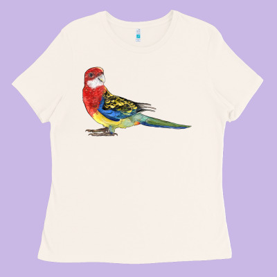 Rosella Bird Ladies Tee Designed By Lillyallendesigns
