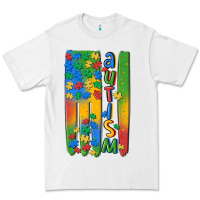 White autism american flag Premium Tee - MaliasSmallBusiness