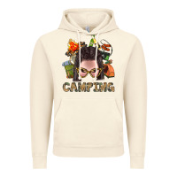 Vintage Artic Camping Braid Hair Woman With Fire Bbs Vintage Hoodie - BundleAndBundleShop