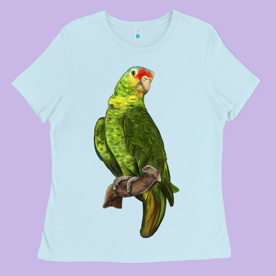 New Zealand Paraket Parrot Ladies Tee Designed By Lillyallendesigns