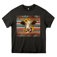 Asphalt western sunflowers gemstone heifer Heavy Core Tee - Jasminsmagicworld