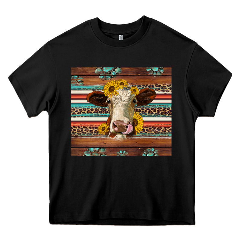 Western Sunflowers Gemstone Heifer Heavy Core Tee by Jasminsmagicworld | Teevron