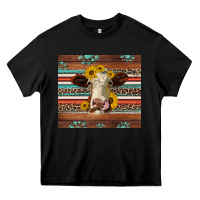 Black western sunflowers gemstone heifer Heavy Core Tee - Jasminsmagicworld