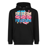Black Freedom freedom freedom Heavyweight Hoodie - FaDigitalArtStudio