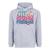 Heather Grey Freedom freedom freedom Heavyweight Hoodie - FaDigitalArtStudio