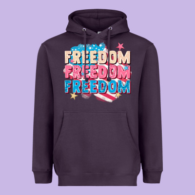 Freedom Freedom Freedom Heavyweight Hoodie Designed By Fadigitalartstudio