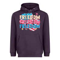 Plum Freedom freedom freedom Heavyweight Hoodie - FaDigitalArtStudio