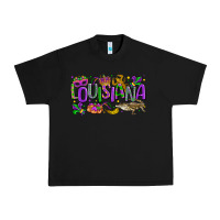 Black louisiana mardi gras Urban Heavy Tee - LillyAllenDesigns