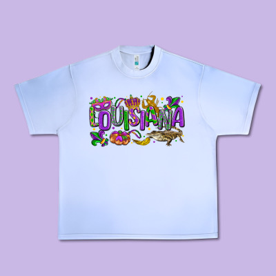 Louisiana Mardi Gras Urban Heavy Tee Designed By Lillyallendesigns