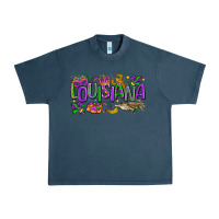 Midnight Navy louisiana mardi gras Urban Heavy Tee - LillyAllenDesigns