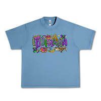 Pebble Blue louisiana mardi gras Urban Heavy Tee - LillyAllenDesigns
