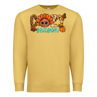 Antique Gold turkey cozy season thanksgiving bbs Premium Sweatshirt - BundleAndBundleShop