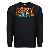 Black turkey cozy season thanksgiving bbs Premium Sweatshirt - BundleAndBundleShop
