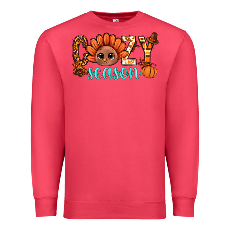 Turkey Cozy Season Thanksgiving Bbs Premium Sweatshirt by BundleAndBundleShop | Teevron