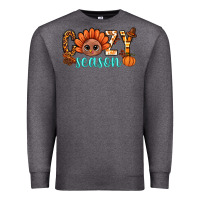 Charcoal Heather turkey cozy season thanksgiving bbs Premium Sweatshirt - BundleAndBundleShop