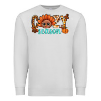 Dove Grey turkey cozy season thanksgiving bbs Premium Sweatshirt - BundleAndBundleShop