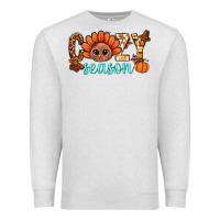 Oatmeal Heather turkey cozy season thanksgiving bbs Premium Sweatshirt - BundleAndBundleShop