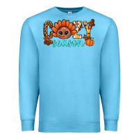 Ocean Blue turkey cozy season thanksgiving bbs Premium Sweatshirt - BundleAndBundleShop
