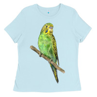 Baby Blue Budgeriar Bird Parrot Ladies Tee - LillyAllenDesigns