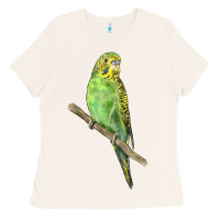 Bone Budgeriar Bird Parrot Ladies Tee - LillyAllenDesigns