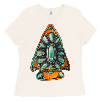 Bone gemstone arrowhead Ladies Tee - Jasminsmagicworld