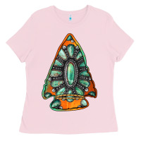 Bubblegum Pink gemstone arrowhead Ladies Tee - Jasminsmagicworld