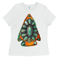 White gemstone arrowhead Ladies Tee - Jasminsmagicworld
