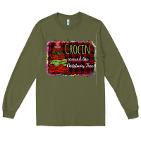 Army Green Crocin around the christmas tree Long Sleeve Tee - Bettercallsaul