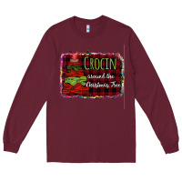 Burgundy Crocin around the christmas tree Long Sleeve Tee - Bettercallsaul