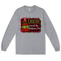 Heather Grey Crocin around the christmas tree Long Sleeve Tee - Bettercallsaul