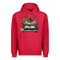 Cardinal cowhide and hunter truck olivia Premium Hoodie - OliviaCreatesArt