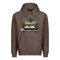 Coffee cowhide and hunter truck olivia Premium Hoodie - OliviaCreatesArt