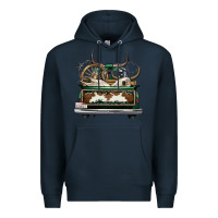 Navy cowhide and hunter truck olivia Premium Hoodie - OliviaCreatesArt