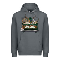 Rock cowhide and hunter truck olivia Premium Hoodie - OliviaCreatesArt