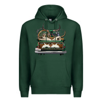 Sports Green cowhide and hunter truck olivia Premium Hoodie - OliviaCreatesArt