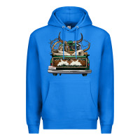 True Royal cowhide and hunter truck olivia Premium Hoodie - OliviaCreatesArt