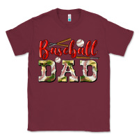Burgundy baseball dad Classic Tee - BundleAndBundleShop