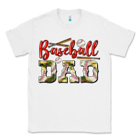 White baseball dad Classic Tee - BundleAndBundleShop