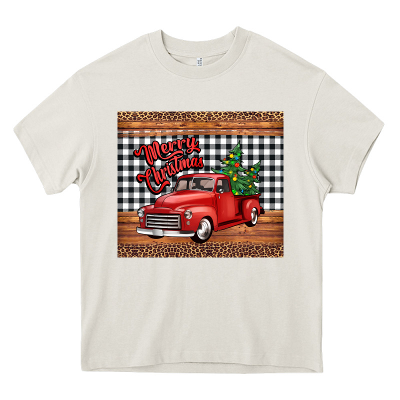 Merry Christmas Truck Heavy Core Tee by Jasminsmagicworld | Teevron