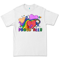 White proud ally Premium Tee - MaliasSmallBusiness