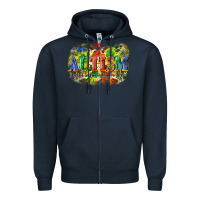 Navy Autism accept understand love Zipper Hoodie - CowGirlArtShop