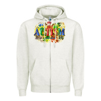 Oatmeal Heather Autism accept understand love Zipper Hoodie - CowGirlArtShop
