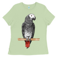 Matcha African Gray Parrot Bird Ladies Tee - LillyAllenDesigns