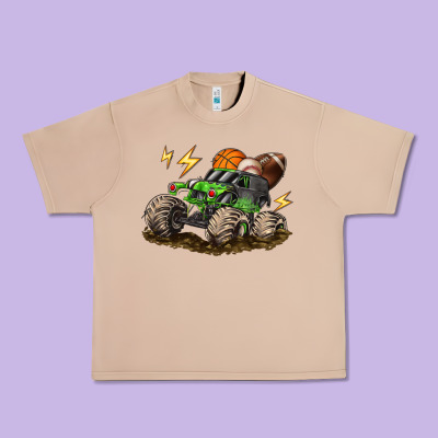 Monster Truck Sports Urban Heavy Tee Designed By Lillyallendesigns