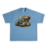 Pebble Blue monster truck sports Urban Heavy Tee - LillyAllenDesigns