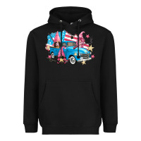 Black American truck gnomes Heavyweight Hoodie - FaDigitalArtStudio