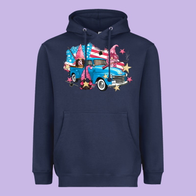 American Truck Gnomes Heavyweight Hoodie Designed By Fadigitalartstudio